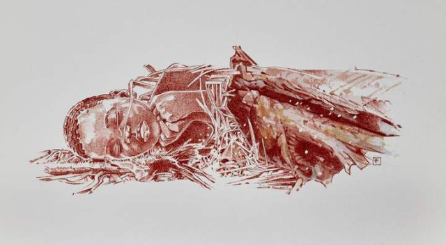 Художня інтерпретація захоронення / Фото CENIEN   